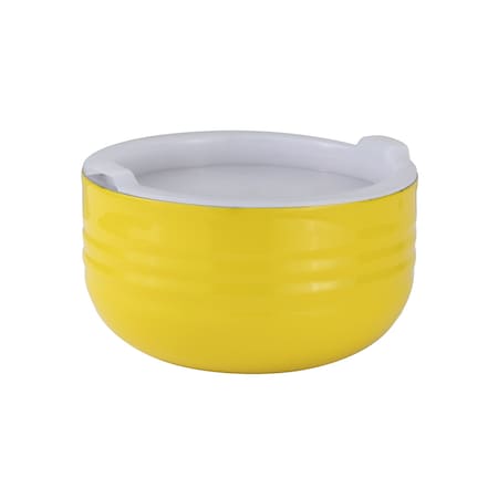 Bon Chef Cold Wave Bowl & Stacking Cover  6 3/8" Dia X 3 3/8" H  1 Qt 9317YELLOW